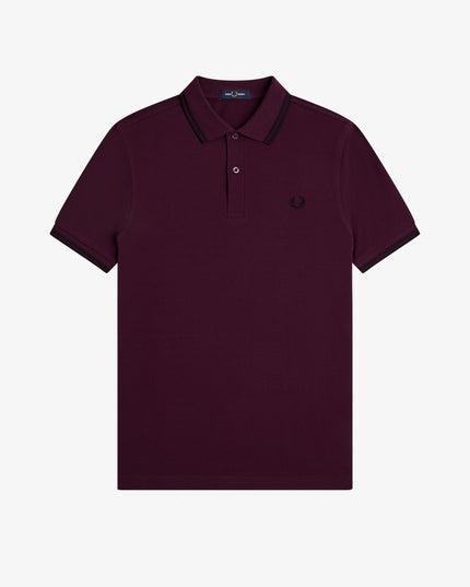 Twin Tipped Polo - Plum/Black