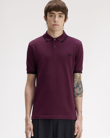 Twin Tipped Polo - Plum/Black