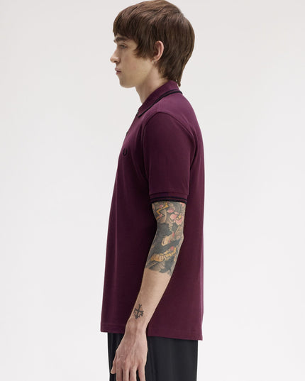 Twin Tipped Polo - Plum/Black