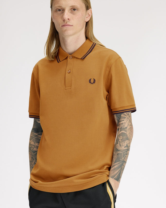 Fred Perry M3600 Polo Shirt - Dark Caramel