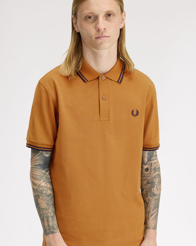 Fred Perry M3600 Polo Shirt - Dark Caramel