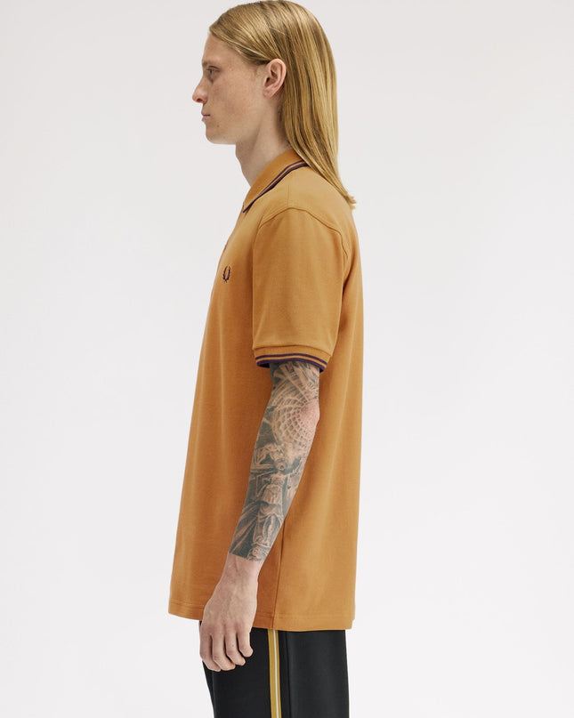 Fred Perry M3600 Polo Shirt - Dark Caramel