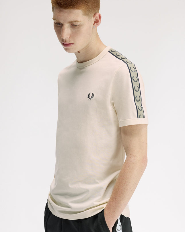 Contrast Tape Ringer T-Shirt - 28B