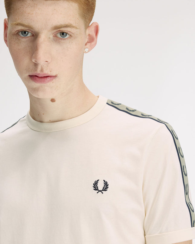 Contrast Tape Ringer T-Shirt - 28B