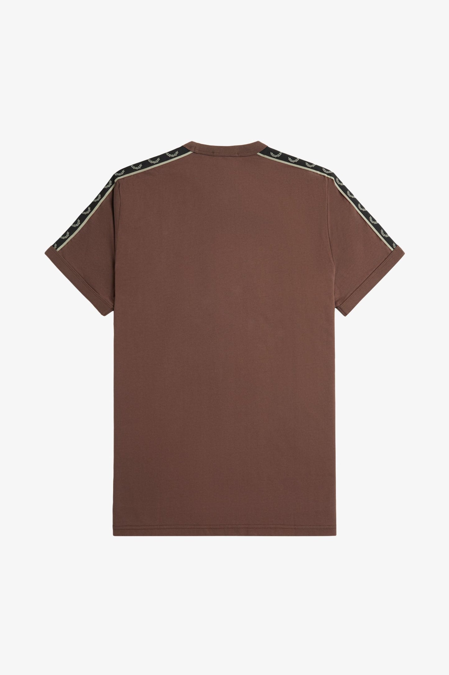 Fred Perry M4613 Contrast Tape Ringer T-Shirt - Brick/Warm Grey