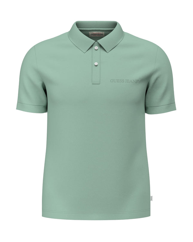 Guess Jeans Embroidered Logo Polo in Mint