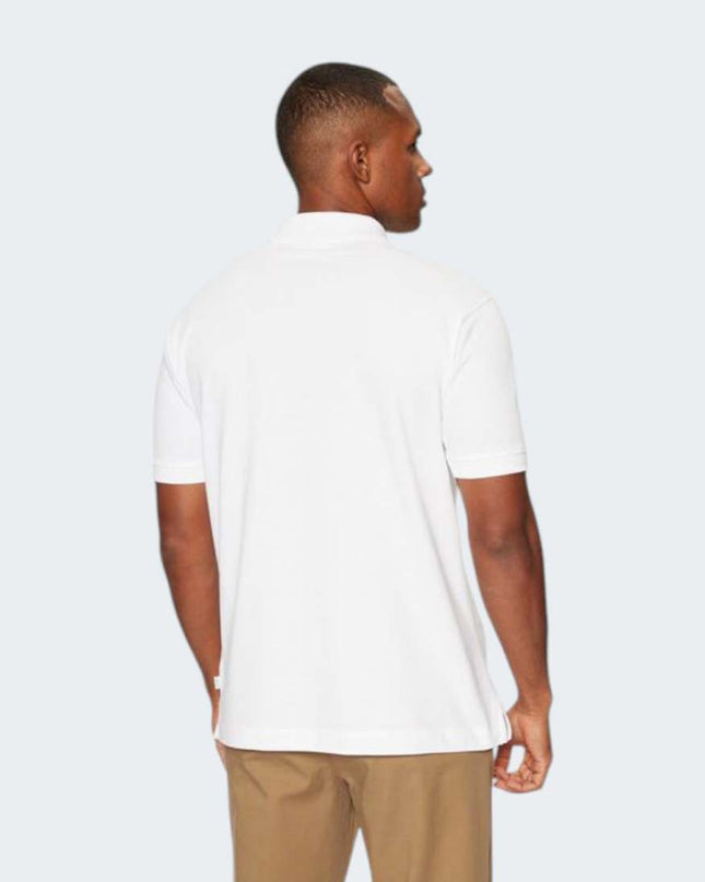 Guess Jeans Embroidered Logo Polo in White