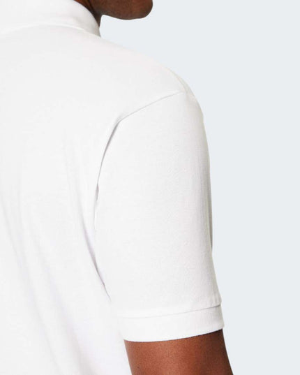 Guess Jeans Embroidered Logo Polo in White