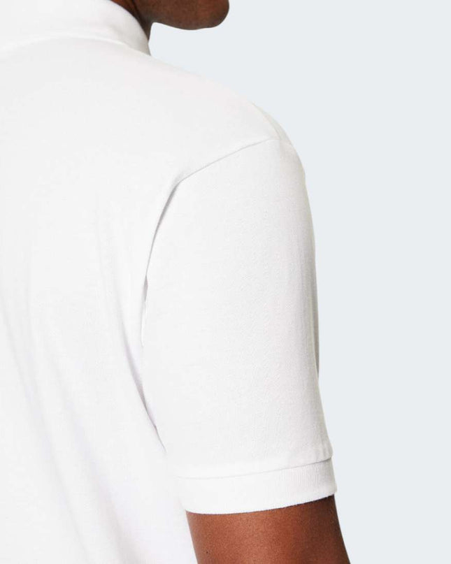 Guess Jeans Embroidered Logo Polo in White