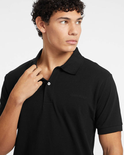 Guess Jeans Embroidered logo Polo in Navy