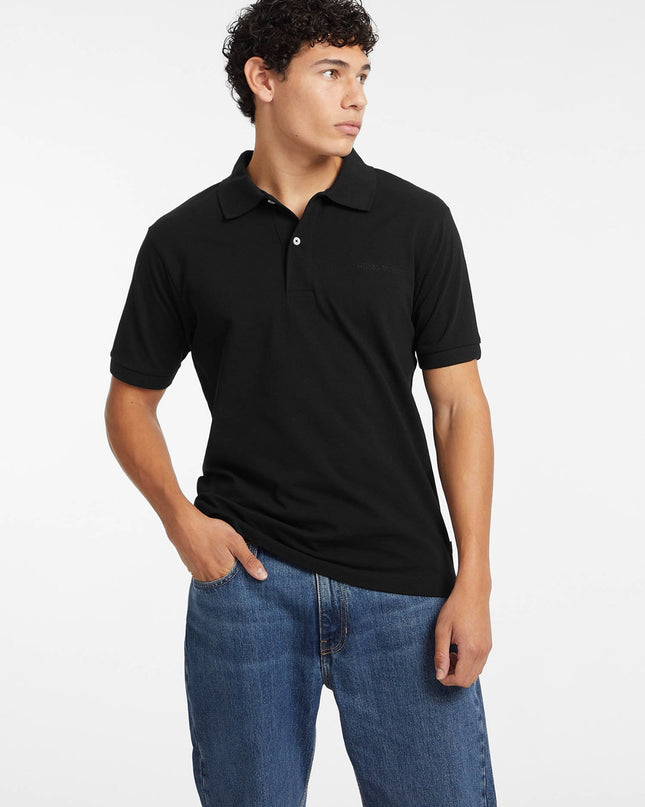 Guess Jeans Embroidered logo Polo in Navy