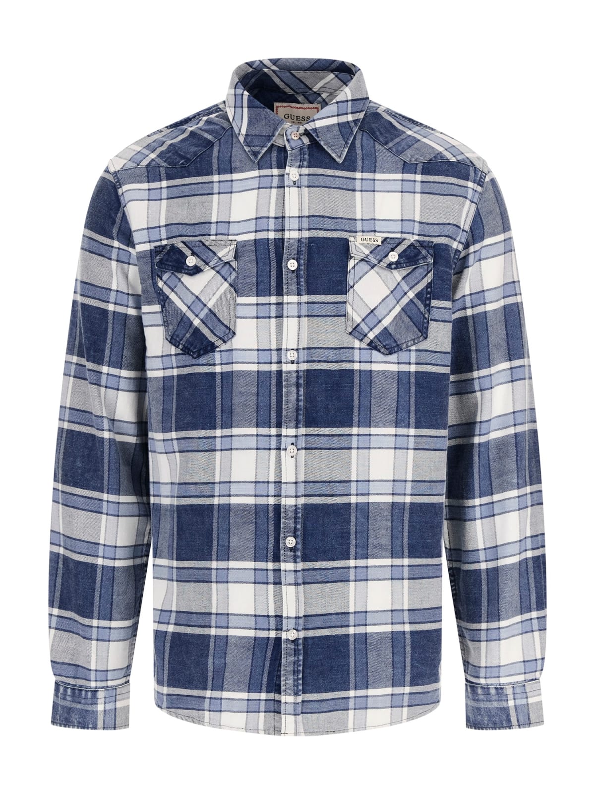 Guess Checked Shirt - Blue Denim