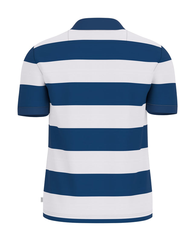 Guess Jeans Embroidered Logo Polo in Blue/White