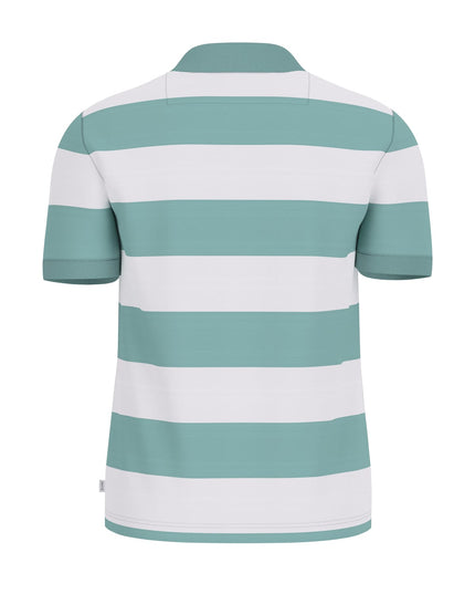 Guess Jeans Embroidered Logo Polo in Mint/White