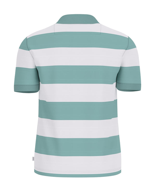 Guess Jeans Embroidered Logo Polo in Mint/White