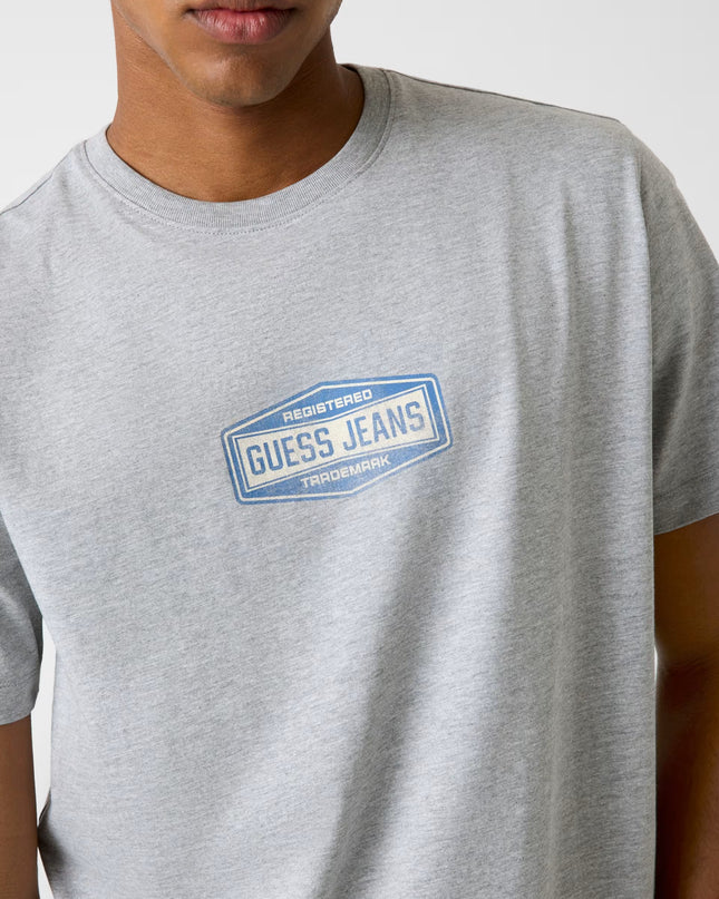Guess Printed Logo T-Shirt - Grey