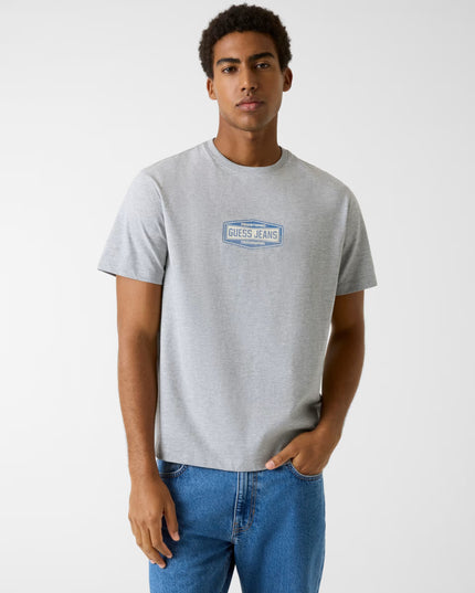 Guess Printed Logo T-Shirt - Grey