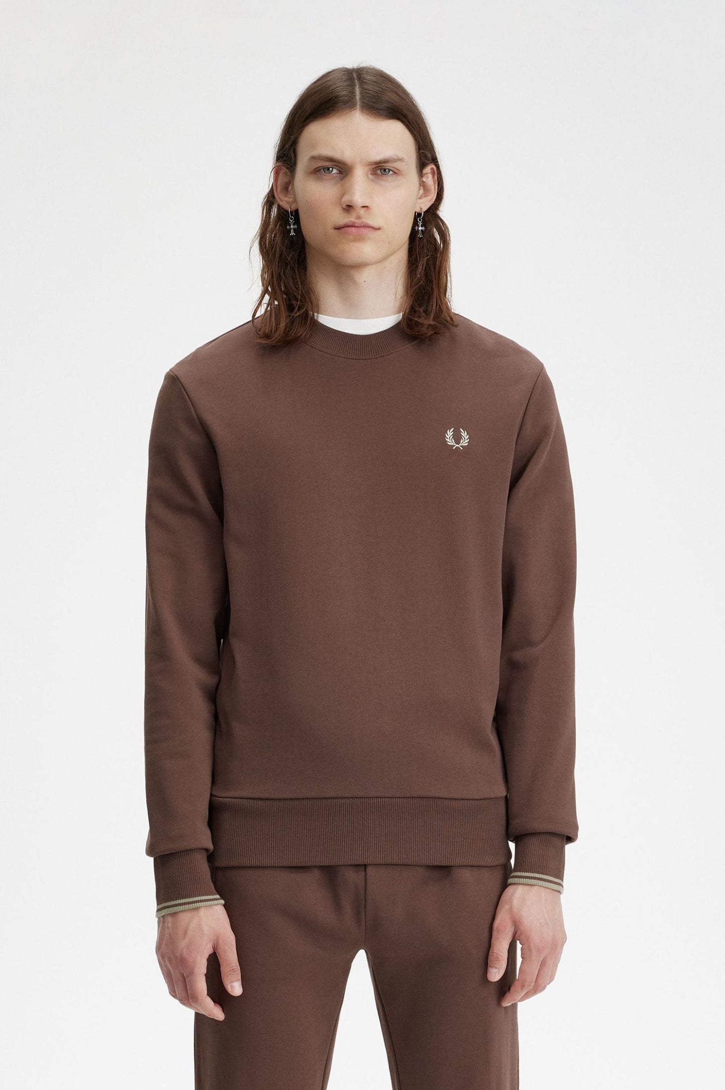 FRED PERRY CREW NECK SWEATSHIRT