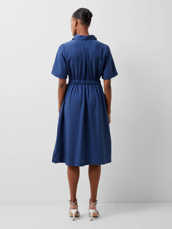 Arielle Shirt Dress - Midnight Blue