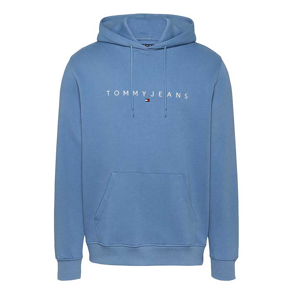 Tommy Jeans - Logo Drawstring Hoody - Colorado Blue