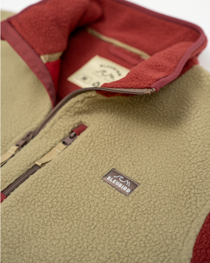 Polar Fleece Deux Full Zip - Brick