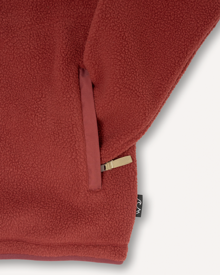 Polar Fleece Deux Full Zip - Brick