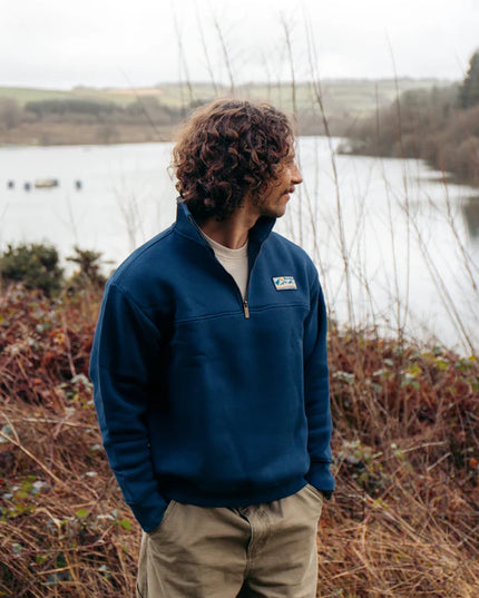 Bracken Quarter Zip - Navy