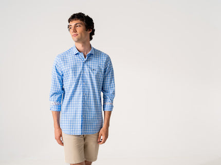 Dario Beltran Regular Fit Checked Shirt