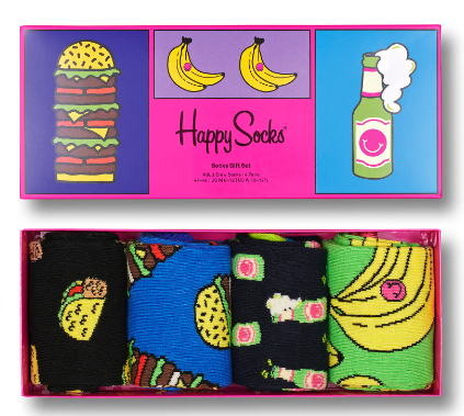 Happy Socks Yummy Yummy 4 Pack Gift Set