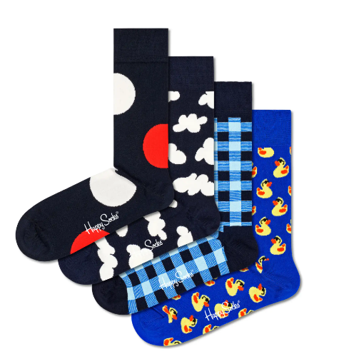 Happy Socks 'My Favourite Blues' 4 Pack Gift Set