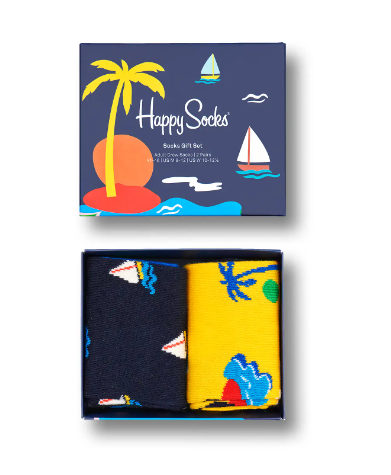 Happy Socks 'Sail Away' 2-Pack Gift Set