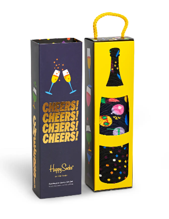 Happy Socks 'Cheers! Celebration' 3-Pack Gift Set