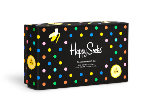 Happy Socks 'Multi Color' 3-Pack Gift Set