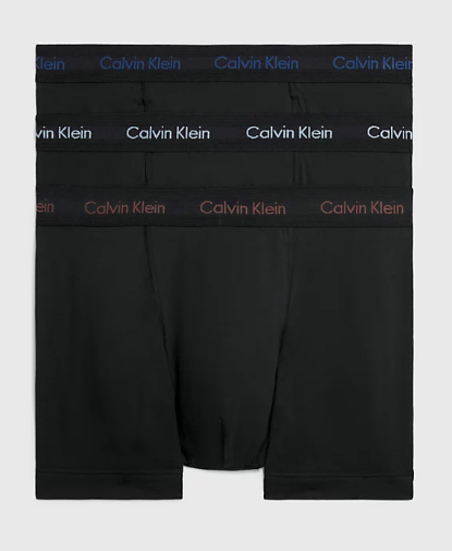 Calvin Klein Classic Fit 3 Pack Cotton Stretch Boxer Set - Black