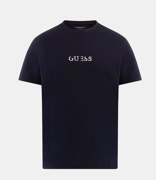 GUESS Embroidered Logo T-shirt - Navy