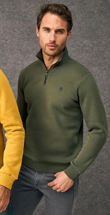 Dario Beltran 1/2 Zip - Green