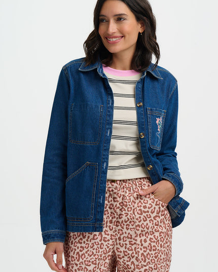 Dita Denim Jacket - Deep Indigo Denim