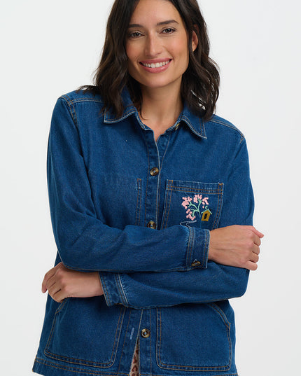 Dita Denim Jacket - Deep Indigo Denim