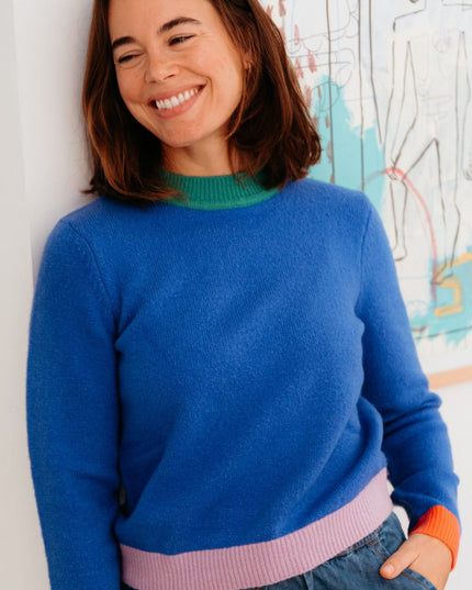 Honor Jumper - Blue, Colour Block