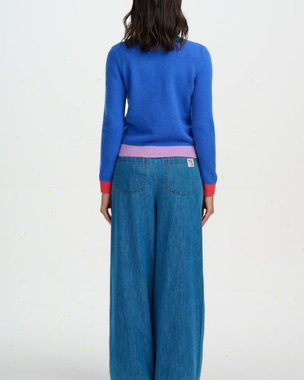 Honor Jumper - Blue, Colour Block