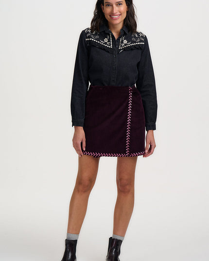 Kerri Shirt - Washed Black, Wild Horses