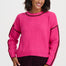 Rosalie Jumper - Hot Pink, Burgundy Trim