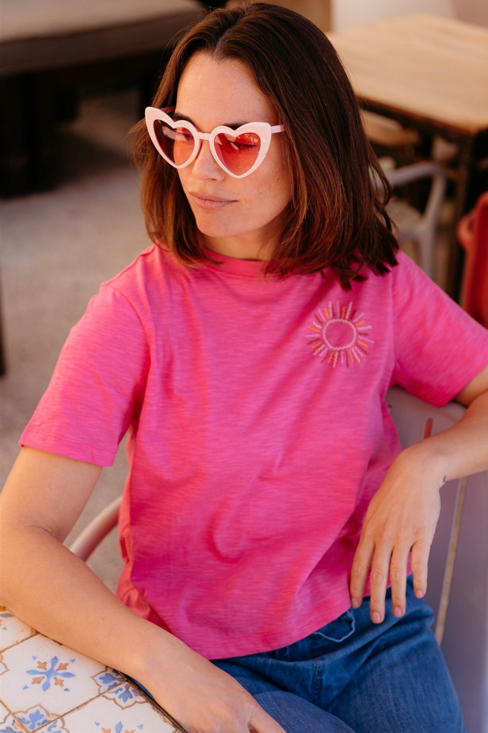 Shelby Boxy T-Shirt - Hot Pink, Sunshine – chapssubzero
