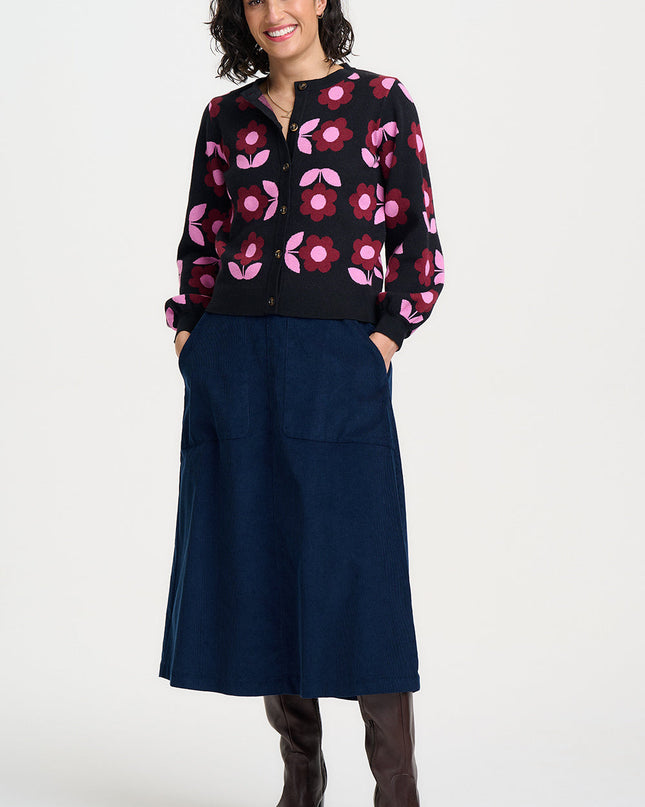 Venetia Cardigan - Black, Mod Daisy