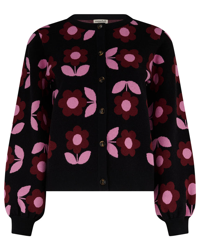 Venetia Cardigan - Black, Mod Daisy