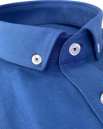 Tom Penn Azure Oxford Long Sleeve Shirt