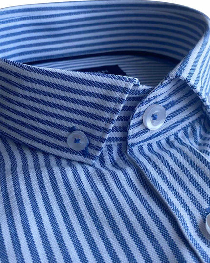 Tom Penn Royal Striped Long Sleeve Shirt