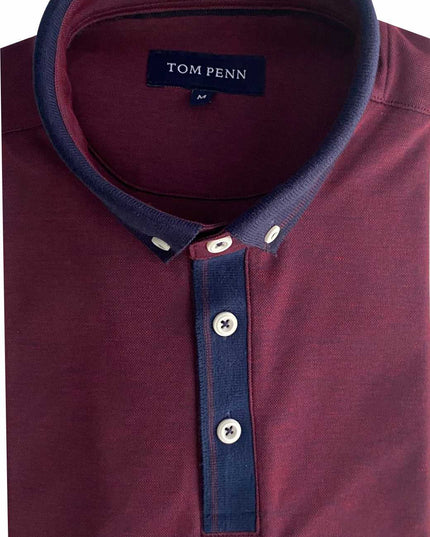 Tom Penn Polo Burgundy