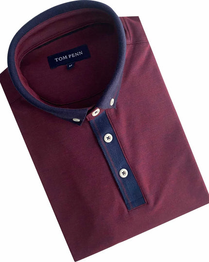 Tom Penn Polo Burgundy