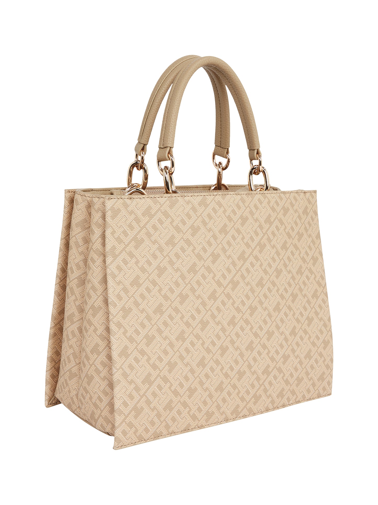 Tommy Hilfiger TH Her Monogram Mini Tote - Beige